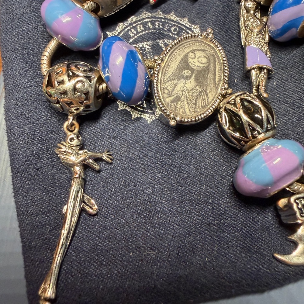 Bradford Exchange Disney Tim Burton's Nightmare Before Christmas Bracelet Loose - Picture 2 of 10